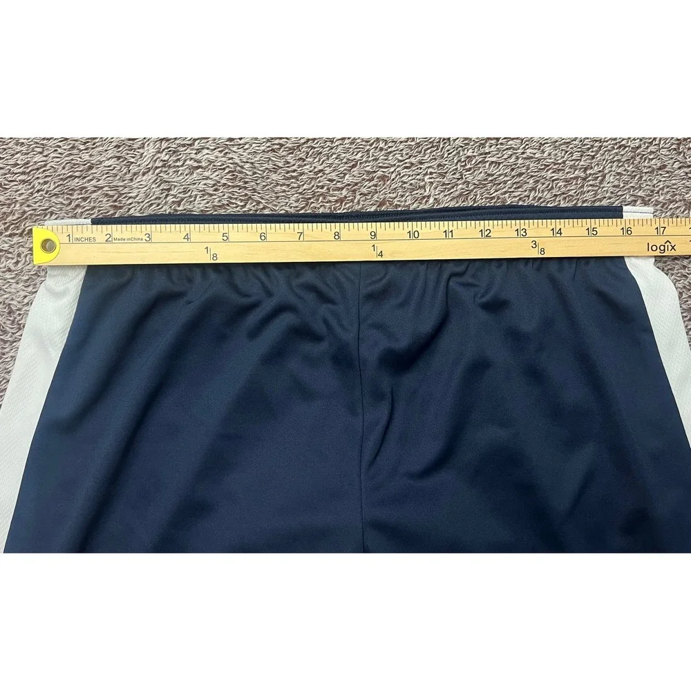 Nike Dri-FIT Men's Shorts Large Navy White Slim Fit Soccer Training Athletic
